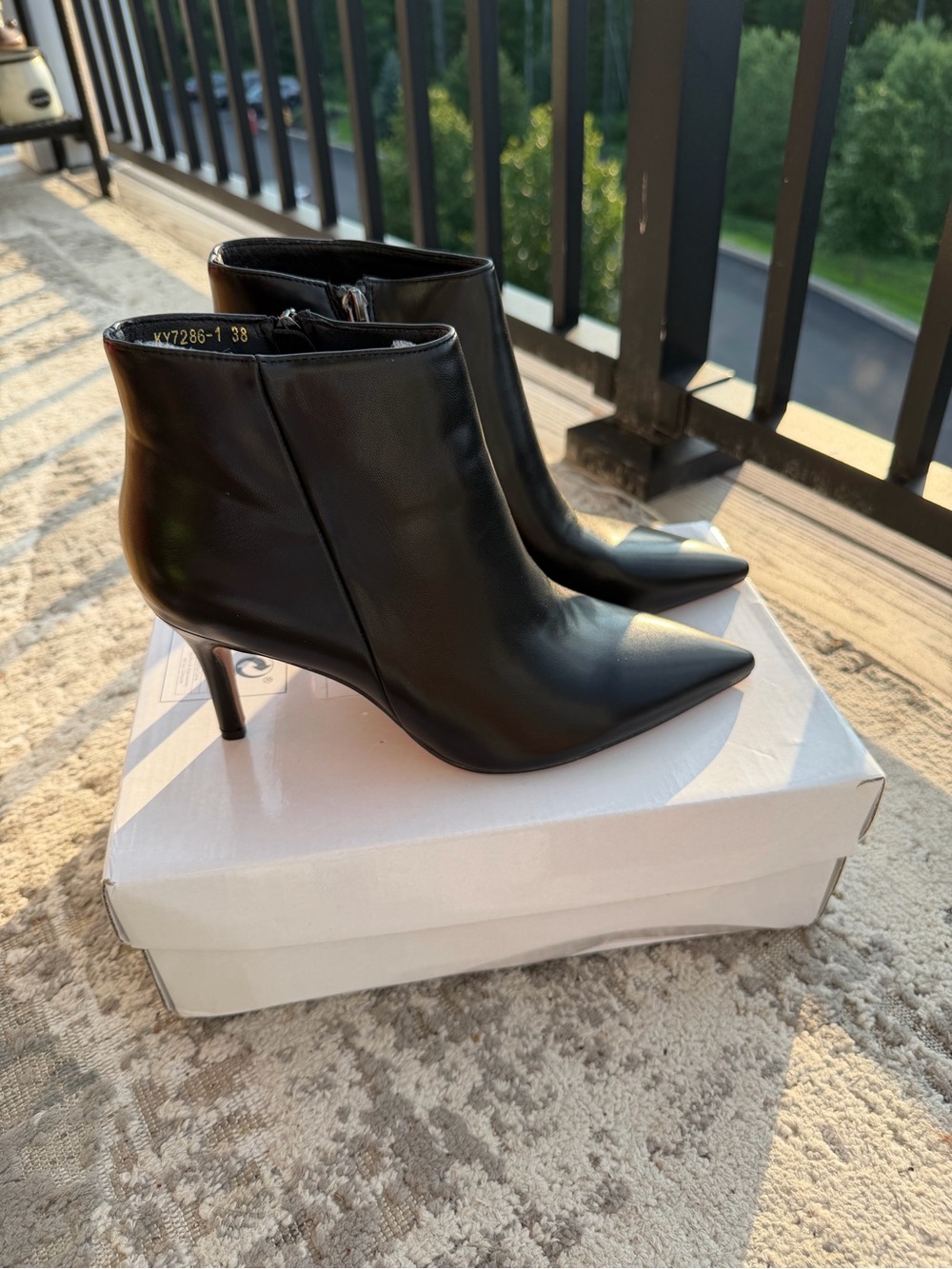 Classic Black Pointed Toe Women's Ankle Boots